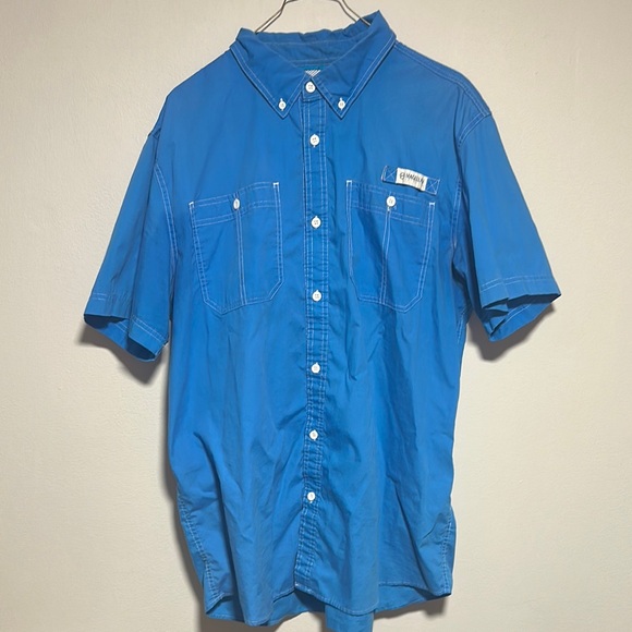 Blue Button-Up Shirt - Picture 1 of 4